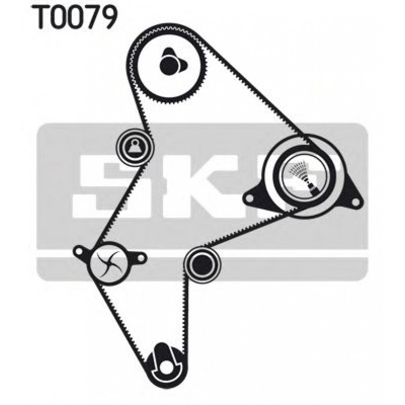 VKMA 96219 SKF Комплект (ремінь+ролики)